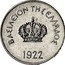 Greece 10 Lepta (Constantine I Pattern) KM# PnB44 ΒΑΣΙΛΕΙΟΝ ΤΗΣ ΕΛΛΑΔΟΣ 1922 coin obverse