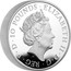 UK 10 Pounds (The Royal Tudor Beasts Yale of Beaufort Piedfort) ELIZABETH II D G REG F D 10 POUNDS J.C coin obverse
