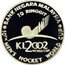 Malaysia 10 Ringgit 10th Men's Hockey World Cup 2002 Proof KM# 166 BANK NEGARA MALAYSIA 10TH MEN'S HOCKEY WORLD CUP 10 RINGGIT KL 2002 WORLD CUP coin obverse