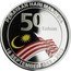 Malaysia 10 Ringgit 50th Anniversary of the Federation 2013  Proof PERAYAAN HARI MALAYSIA 50 TAHUN 16 SEPTEMBER 1963-2013 coin reverse
