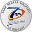 Malaysia 10 Ringgit (70th Anniversary of Radio and Television Malaysia) BANK NEGARA MALAYSIA 70 RTM TEMAN SETIA ANDA 10 RINGGIT coin obverse