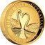 Australia 100 Dollars (Swans) THE 1OZ 9999 AUSTRALIAN GOLD SWAN JM P coin reverse