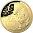 Australia 100 Dollars (Year of The Tiger Domed Edition) YEAR OF THE TIGER 1 OZ .9999 AU coin reverse