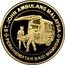 Malaysia 100 Ringgit Centenary Anniversary of St. John's Ambulance 2008 Proof KM# 193 ST. JOHN AMBULANS MALAYSIA PERKHIDMATAN BAGI MANUSIA coin reverse