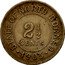 Malaysia 2-1/2 Cents Edward VII Br. North Borneo 1903 H KM# 4 PERGO ET PERAGO H coin reverse