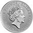UK 2 Pounds (Yale of Beaufort The Royal Tudor Beasts Frosted) ELIZABETH II D G REG F D 2 POUNDS J.C coin obverse