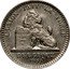 Belgium 20 Centimes Countermarked pattern 1859  L`UNION FAIT LA FORCE BELGIQUE 1859 coin reverse