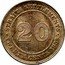 Malaysia 20 Cents George V 1935 Round-top 3 KM# 30b STRAITS SETTLEMENTS 20 TWENTY CENTS 1935 coin reverse