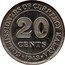Malaysia 20 Cents George VI Malaya 1943 KM# 5a COMMISIONERS OF CURRENCY MALAYA 20 CENTS 1943 coin reverse