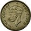 Malaysia 20 Cents George VI Malaya 1948 KM# 9 KING GEORGE THE SIXTH PM coin obverse