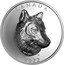 Canada 25 Dollars Elizabeth II Timber Wolf 2022  Proof CANADA EB 2022 coin reverse