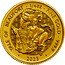 UK 25 Pounds (Yale of Beaufort The Royal Tudor Beasts) YALE OF BEAUFORT 1/4 OZ FINE GOLD 999.9 DL 2023 coin reverse