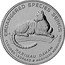 Malaysia 25 Sen Clouded Leopard 2003 KM# 88 CLOUDED LEOPARD ENDANGERED SPECIES SERIES HARIMAU DAHAN NEOFELIS NEBULOSA coin reverse