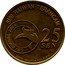 Malaysia 25 Sen Crested Wood Partridges 2005 KM# 96 25 SEN BANK NEGARA MALAYSIA SIRI BURUNG 2004 SIRI HAIWAN TERANCAM coin obverse