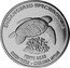 Malaysia 25 Sen Green Turtle 2006 KM# 103 ENDANGERED SPECIES SERIES PENYU AGAR GREEN TURTLE CHELONIA MYOAS coin reverse