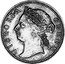 Malaysia 3/4 Cent (Victoria) X# 3 VICTORIA QUEEN coin obverse