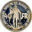Belgium 40 Francs (Brussels Exposition and Railway Centennial) KM# Pn347 ROYAUME DE BELGIQUE EXPOSITION DE BRUXELLES 40 FR coin reverse