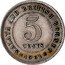 Malaysia 5 Cents Malaya and British Borneo 1961 KM# 1 MALAYA AND BRITISH BORNEO 5 CENTS 1961 coin reverse