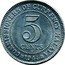 Malaysia 5 Cents George VI Malaya 1945 I KM# 3a COMMISSIONERS OF CURRENCY MALAYA 5 CENTS 1945 coin reverse
