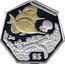 Niue 5 Dollars Long-nosed Butterfly Fish 1999 Proof KM# 121 FORCIPIGER LONGIROSTRIS $5 coin reverse