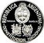 Argentina 5 Pesos (Constituent National Assembly) KM# 115.1 REPUBLICA ARGENTINA PARANA SANTA FE CONSTITUCION NACIONAL coin obverse