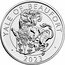 UK 5 Pounds Yale of Beaufort The Royal Tudor Beasts 2023  BU YALE OF BEAUFORT 2023 coin reverse