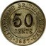 Malaysia 50 Cents Malaya and British Borneo 1957 H KM# 4.1 MALAYA AND BRITISH BORNEO 50 CENTS 1954 coin reverse