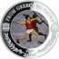 Niue 50 Cents Javelin thrower ND Proof KM# 614 FROM GREECE TO CHINA ATHENS BEIJING 2004 TO 2008 coin reverse