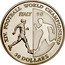 Niue 50 Dollars XIV World Soccer Championship 1990 Proof KM# 75 XIV. FOOTBALL WORLD CHAMPIONSHIP ITALY 90 50 DOLLARS coin reverse