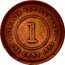 Malaysia Cent Victoria Straits Settlements 1883 KM# 9 STRAITS SETTLEMENTS 1 ONE CENT 1876 coin reverse