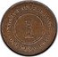 Malaysia Cent Victoria Straits Settlements 1884 KM# 9a STRAITS SETTLEMENTS 1 ONE CENT 1884 coin reverse