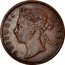 Malaysia Cent Victoria 1887 KM# 16 VICTORIA QUEEN coin obverse