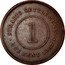 Malaysia Cent Victoria 1887 KM# 16 STRAITS SETTLEMENTS 1 ONE CENT 1901 coin reverse