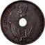 Malaysia One Cent Charles J. Brooke Sarawak 1894 H KM# 7 C. BROOKE RAJAH coin obverse