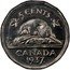 Canada 5 Cents Pattern Specimen 1937  5 CENTS CANADA 1937. coin reverse