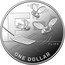 Australia One Dollar (Letter F. Flies) FLILES ONE DOLLAR F coin reverse