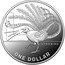 Australia One Dollar (Letter L. Lyrebird) LYREBIRD ONE DOLLAR L coin reverse