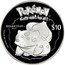 Niue 10 Dollars Pokemon. Bulbasaur 2001 Proof KM# 130 POKÉMON TM GOTTA CATCH 'EM ALL TM BULBASAUR TM #01 $10 TM & © 2001 NINTENDO coin reverse