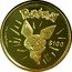 Niue 100 Dollars Pokemon. Pichu 2002 PM Proof KM# 155 POKÉMON PICHU TM $100 AU 999.9 © NINTENDO/POKÉMON coin reverse
