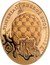 Niue 100 Dollars Coronation Egg 2010 Proof KM# 425 IMPERIAL FABERGÉ EGGS coin reverse