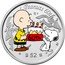 Niue 2 Dollars Snoopy & Charlie Brown 2010 Prooflike KM# 252 PEANUTS 60TH $2 ©UFS coin reverse
