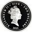 Niue Two Dollars Star Wars. R2-D2 and C-3PO 2011 Prooflike KM# 663 ELIZABETH II NIUE TWO DOLLARS 2011 coin obverse