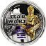 Niue Two Dollars Star Wars. R2-D2 and C-3PO 2011 Prooflike KM# 663 2011 LUCASFILM LTD. & TM 1OZ .999 SILVER STAR WARS coin reverse