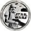 Niue Two Dollars Star Wars. Stormtrooper 2011 Prooflike KM# 669 ©2011 LUCASFILM LTD. & TM 1OZ .999 SILVER STAR WARS coin reverse