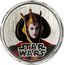 Niue Two Dollars Star Wars. Queen Amidala 2012 Prooflike KM# 722 ©2012 LUCASFILM LTD. & TM 1OZ 999 SILVER STAR WARS TM coin reverse