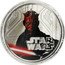 Niue Two Dollars Star Wars. Darth Maul 2012 Prooflike KM# 718 ©2012 LUCASFILM LTD. & TM 1OZ 999 SILVER STAR WARS TM coin reverse