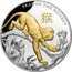 Niue 8 Dollars Year of the Monkey 2016 Proof KM# 1311 YEAR OF THE MONKEY 猴 coin reverse