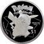 Niue 1 Dollar Pikachu 2001 Proof KM# 138 $1 GOTTA CATCH'EM ALL TM PIKACHU POKÉMON TM TM & © 2001 NINTENDO coin reverse