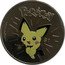 Niue 1 Dollar Pichu 2002 PM KM# 151 POKÉMON PICHU TM $1 © NINTENDO/POKÉMON coin reverse