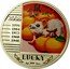 Niue Dollar Year of the Rat. Lucky 2008 Proof KM# 341 鼠 YEAR OF THE RAT 2008 1996 1994 1972 1960 1948 LUCKY AG .999 1 OZ coin reverse